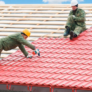 Монтаж металочерепиці -складний дах “Під ключ” (без стропил)