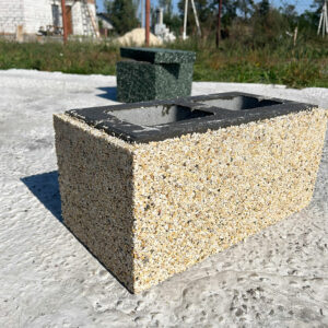 Декоративний блок з каменю Світлий Крем